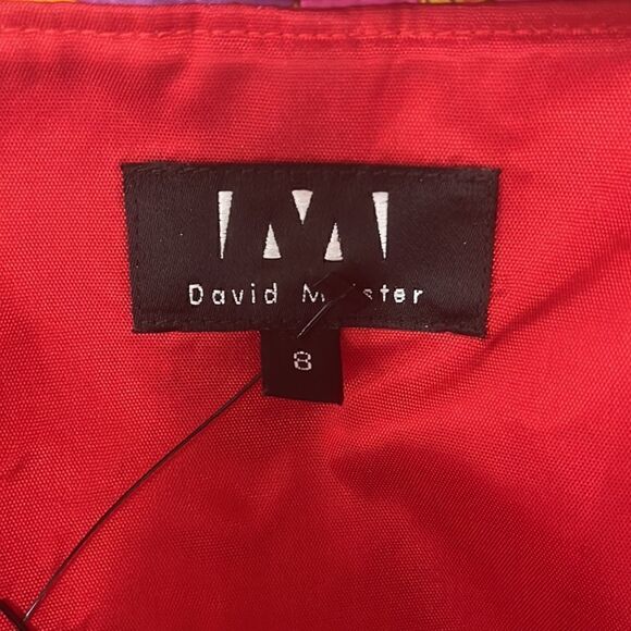 David Meister Boho Strapless Silk Dress - Picture 5 of 7